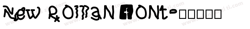 New Roman font字体转换